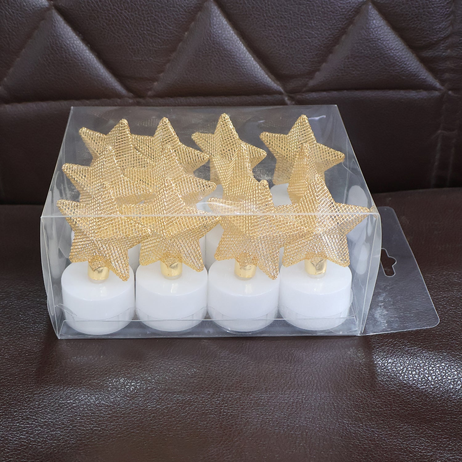Set of 12 Decorative LED Star Candles Set of 12 Decorative LED Star Candles